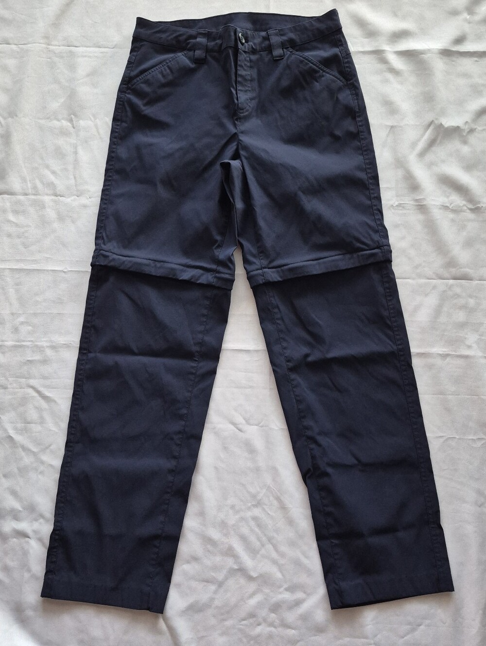 Eddie Bauer Dark Navy Zip-Off Straight Leg Pants Hiking